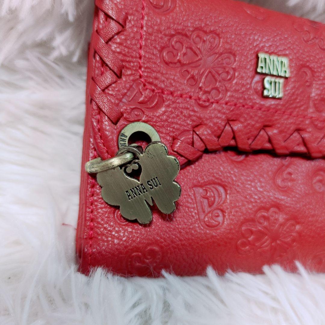 希少✨️廃盤品 アナスイ ANNASUI ダリア がま口 三つ折り財布 蝶々