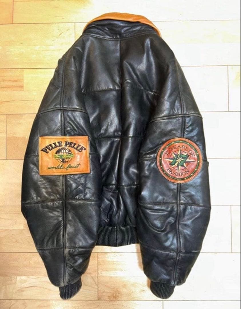 「肉厚」90’s pelle pelle オールレザージャケット