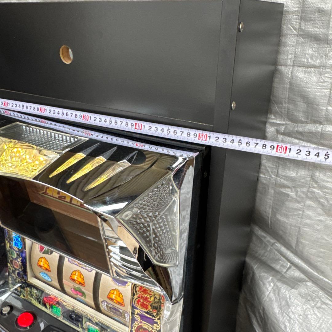 スロット実機スタンド ブラック 収納付 台