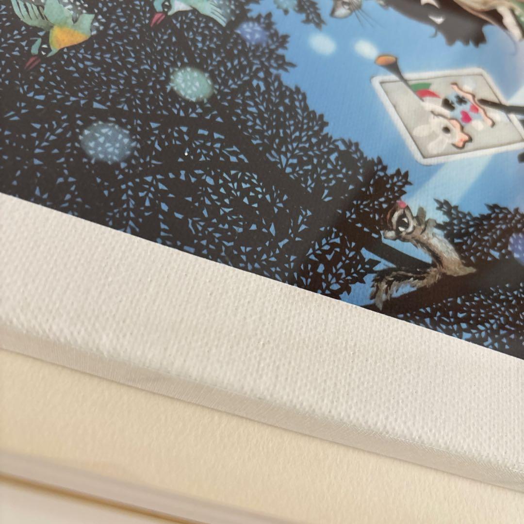 藤城清治 AIiceのハート ジクレーサイン入り408/600 額縁付き