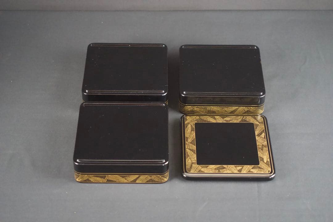 輪島塗 三段 重箱 共箱 漆器 未使用 美品