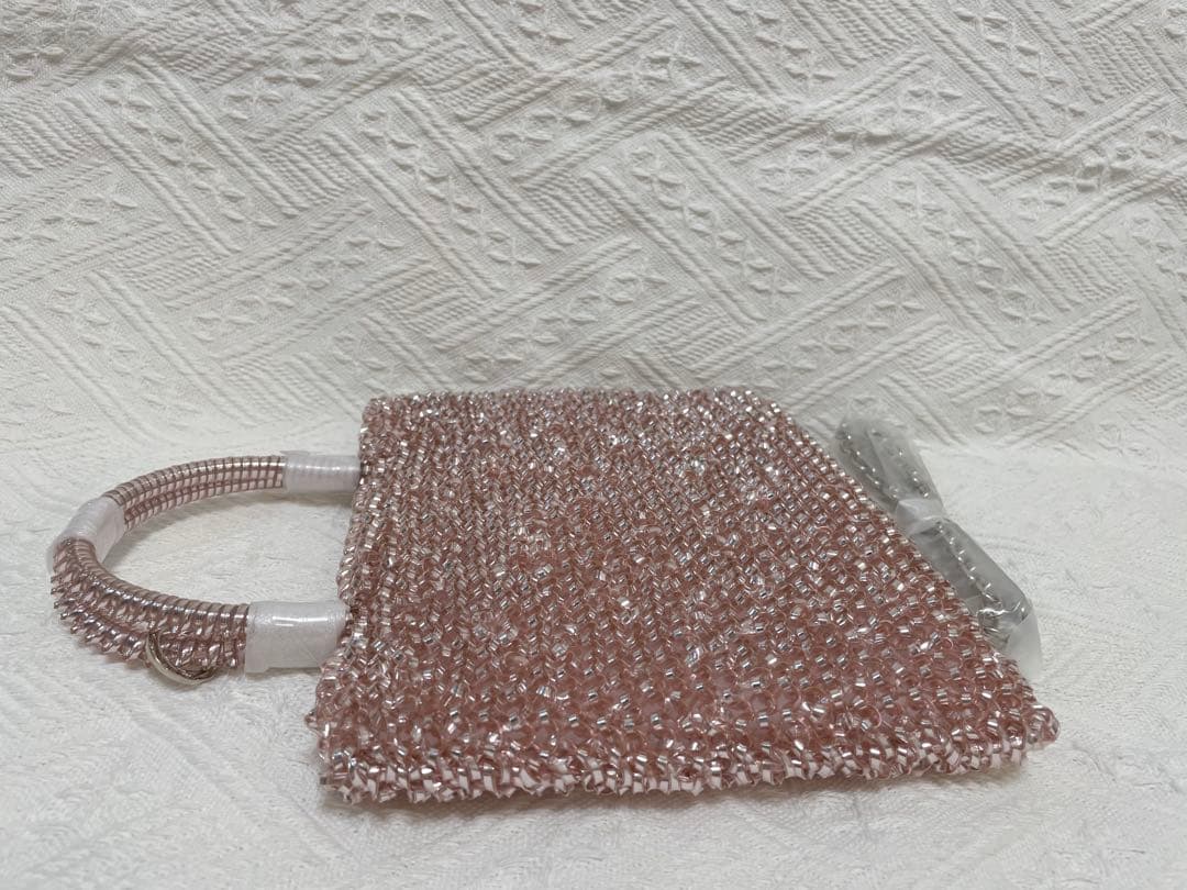 ワイヤーバッグ　パーティーバック　薄ピンク　即日匿名発送　ミニアトゥーラ