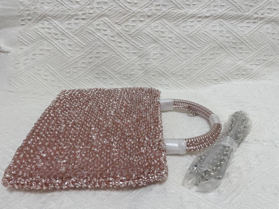 ワイヤーバッグ　パーティーバック　薄ピンク　即日匿名発送　ミニアトゥーラ