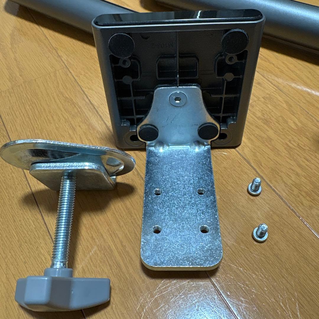 快適ワーク　モニターアームDA112（iggy）グレー