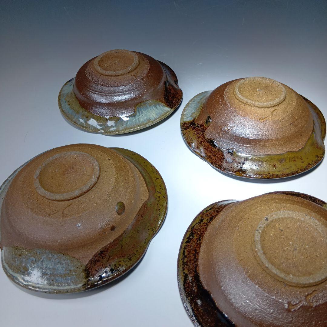 最後値下げ唐津焼　西岡小十作　朝鮮唐津向付5客　 共箱　未使用品　美品