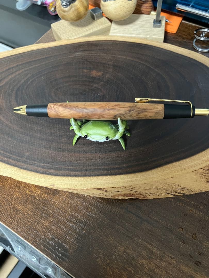 屋久杉工房京 無垢 光明瘤 ボールペン 2本セット