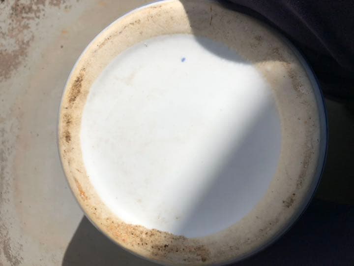 骨董　アンティーク　染付　花瓶　ガーデニング