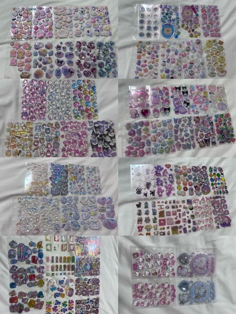 平成レトロ シール帳完成品 8冊セット バインダーリフィル付 まとめ売り