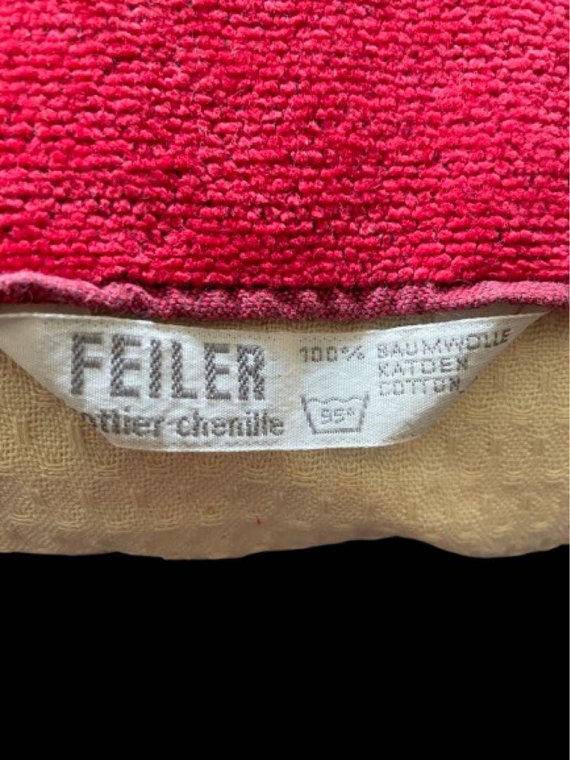 FEILER 花柄 シェニール織　ゲストタオル、スポーツタオルのセット