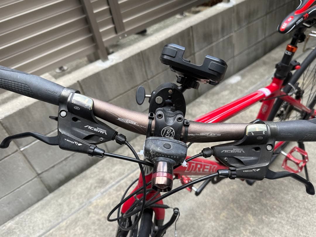 TREKレッド スポーツサイクル Xindaサドル Wellgoペダル