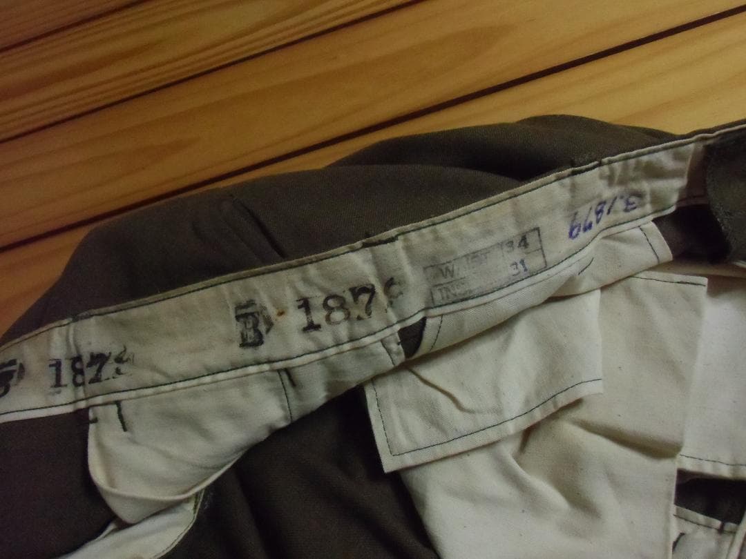 ★１９４０年代＊アメリカ軍＊８・８３　Ｍ３７ウールパンツ＊８７×７８（実物）