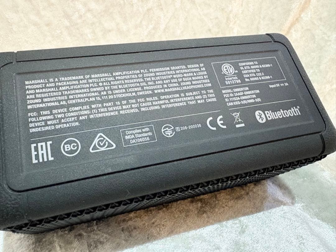 中古 Marshall マーシャル EMBERTON ワイヤレススピーカー