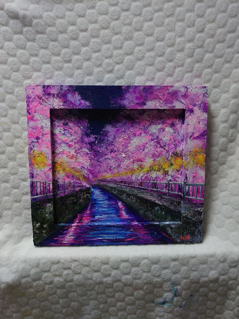 油絵 彼岸花の思い出