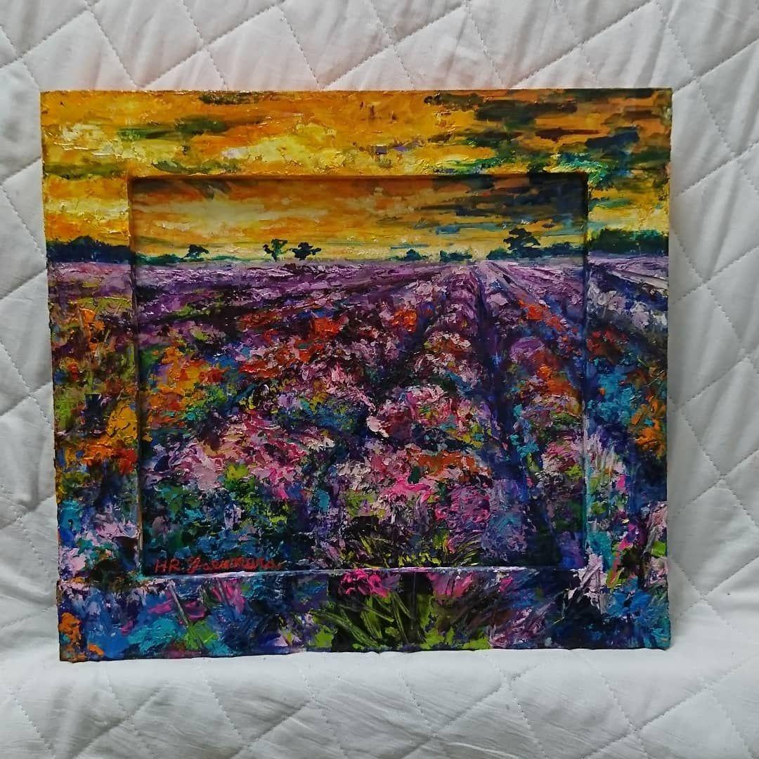 油絵 彼岸花の思い出