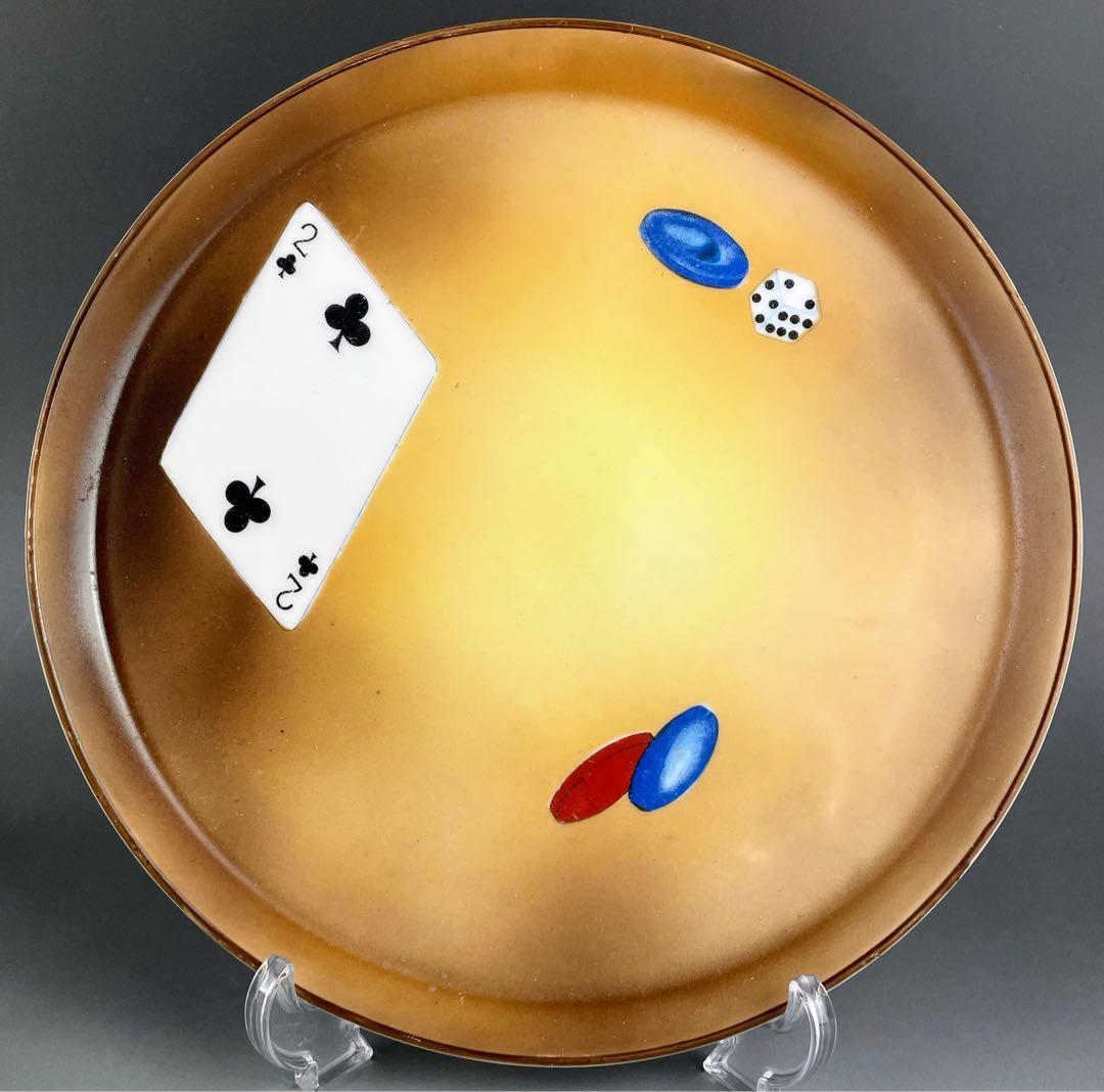 【希少】オールドノリタケ トランプ紋 タバコ入れ マッチホルダー トレイ