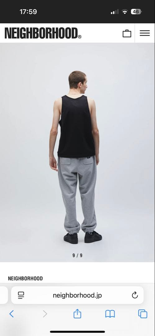 新品 NEIGHBORHOOD CLASSIC TANK TOP M ブラック