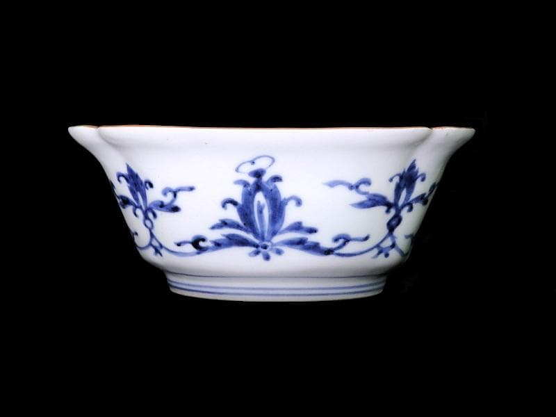 古伊万里　金襴手　獅子に牡丹の図　四方角向付　E990AS-CSb