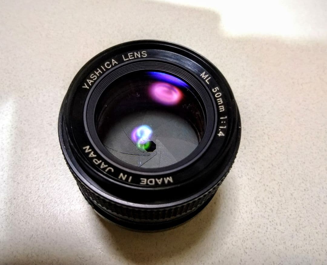 希少銘玉 Yashica ML 50mm f/1.4 メタルフード付