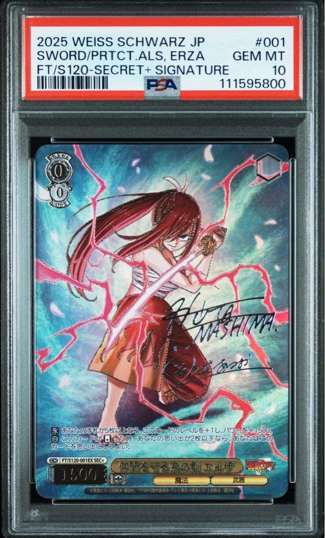 【仲間を守る為の剣　エルザ】フェアリーテイル　SEC＋　psa10