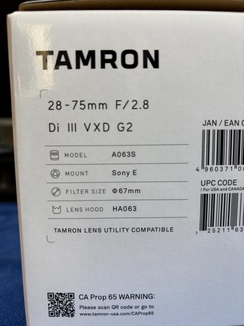 【極美品】TAMRON 28-75mm F/2.8 Di III VXD G2
