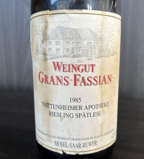 古酒・放出品！１９８５年★トリッテンハイマーアポケーテシュペートレーゼ★モーゼル