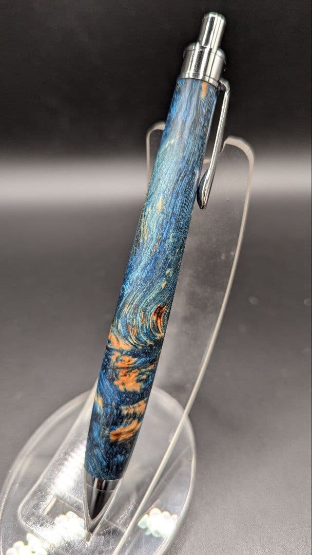 453ペン工房翌檜　スタビライズドウッドバーチバール　木軸シャーペン　ボールペン