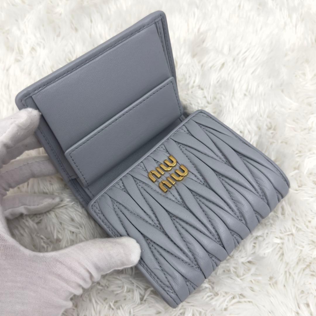 極上美品⭐️RFID内蔵 MIUMIU ミュウミュウ マテラッセ 財布 現行