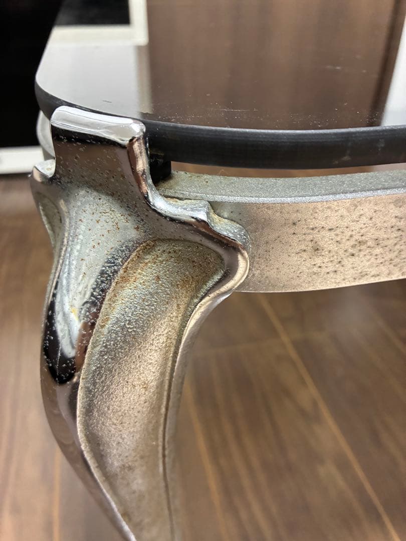 猫足　テーブル　オールドマルニ？　金属製　ヴィンテージ　レトロ　アンティーク