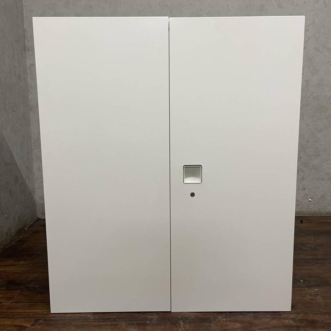 OKAMURA オカムラ キャビネット レクトライン 書庫 ホワイト 両開き