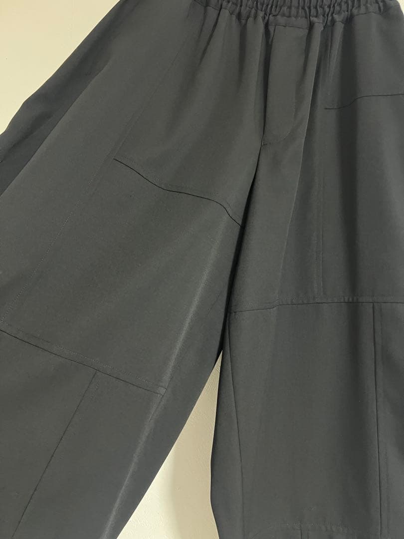 サルエルパンツ ブラック ゴムウエスト