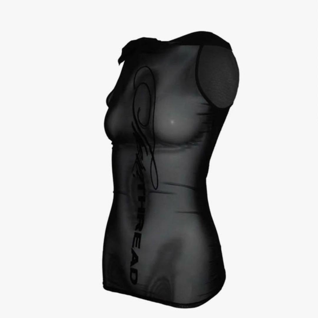 THEREDTHREAD S logo hoodie tank シズニルック