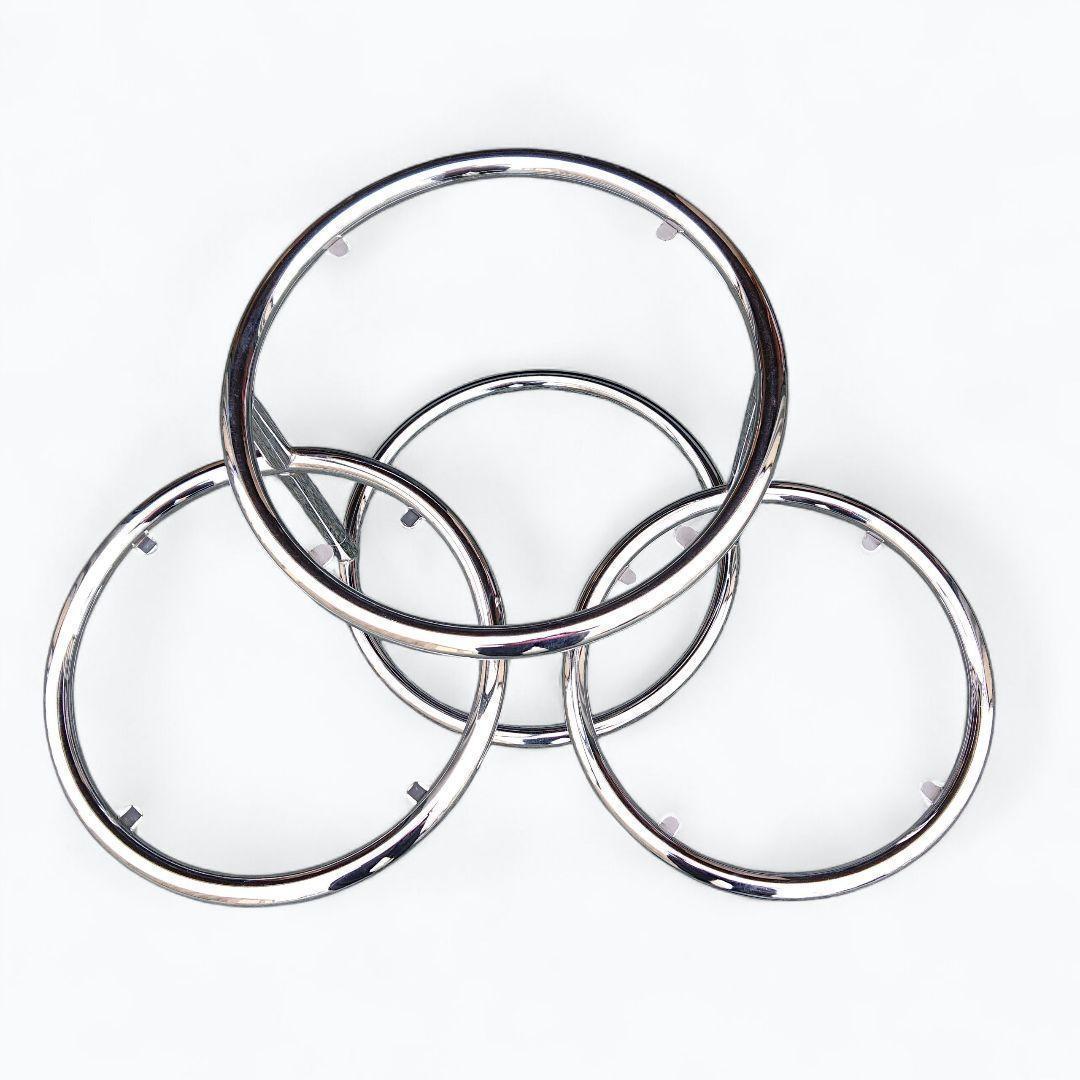 ミッドセンチュリー　4段 ガラス ラウンドテーブル 丸テーブル 可変式 モダン