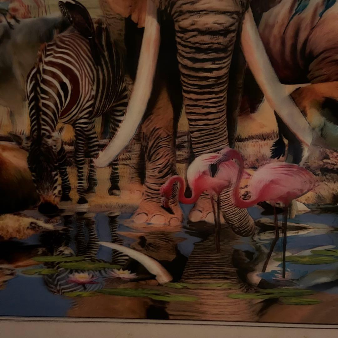3Dアート Animals 額付 絵画 インテリア
