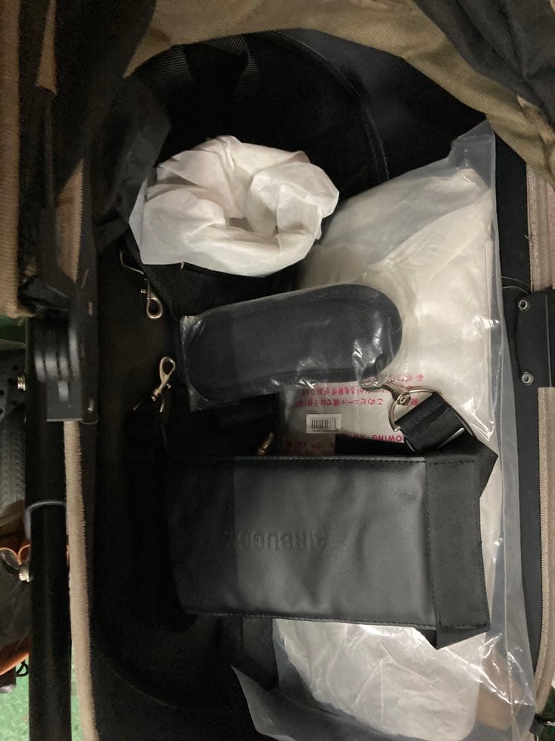 ペットカート エアバギーDOME3 AIRBUGGYサイズラージ ベージュと迷彩