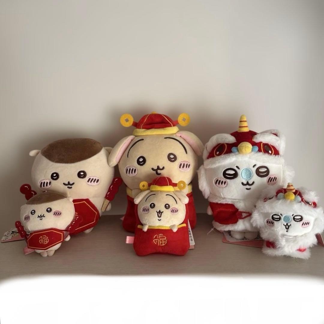 ちいかわ MINISO 春節 ぬいぐるみ マスコット 6体セット