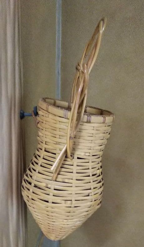 茶道具 花入 籠花入 淡々斎好 蝉籠花入 長尾宗湖