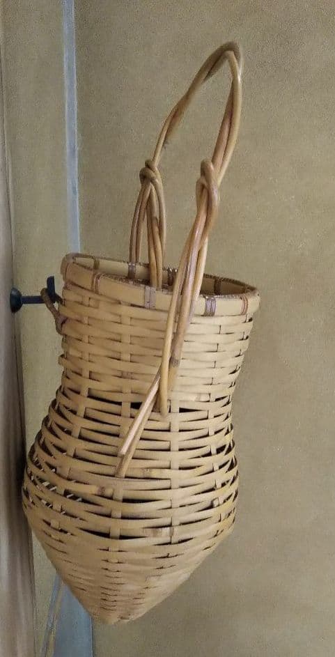 茶道具 花入 籠花入 淡々斎好 蝉籠花入 長尾宗湖