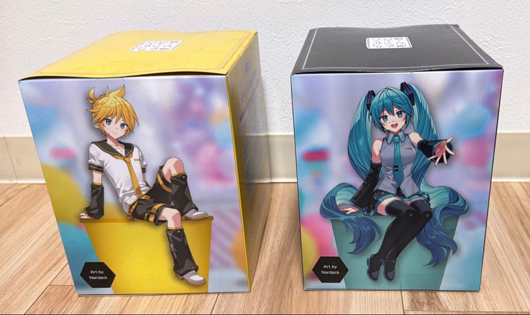 フリューくじ ぬーどるストッパーフィギュア 鏡音レン 初音ミク ラストワン