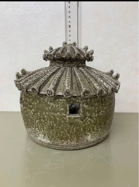 中国五代十国 耀州窯 养猪圈　骨董古美術品 唐物アンティーク江戸青磁コレクション