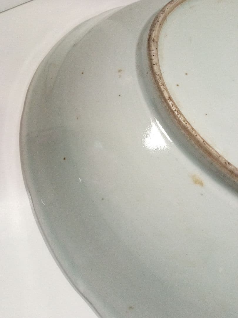 古伊万里　大皿　染付　山水　アンティーク