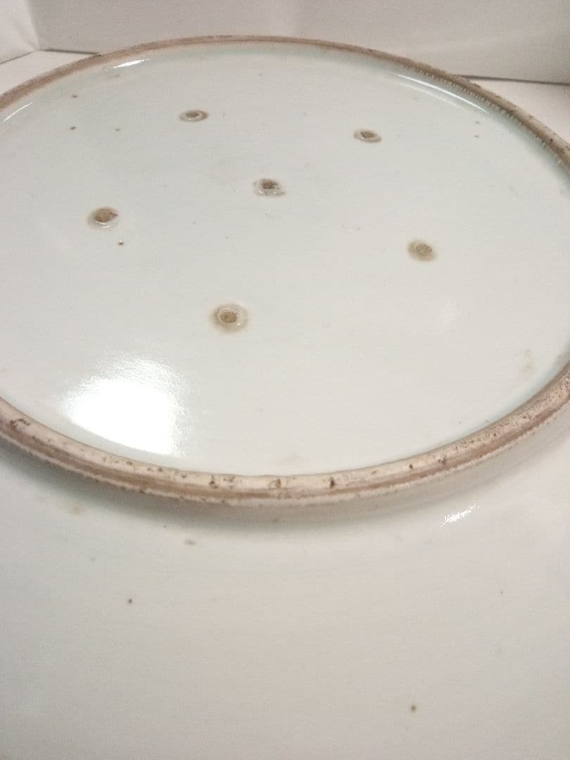 古伊万里　大皿　染付　山水　アンティーク