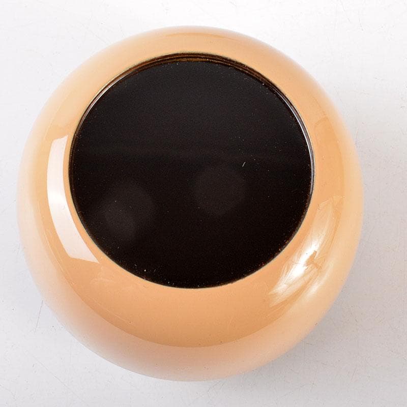 茶道具　山中塗　早見征一作　白漆　扇面流水蒔絵　平棗　共箱　V　6844