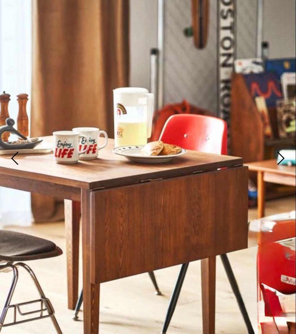 【値下げ】幅90～120cmエクステンション ダイニングテーブル