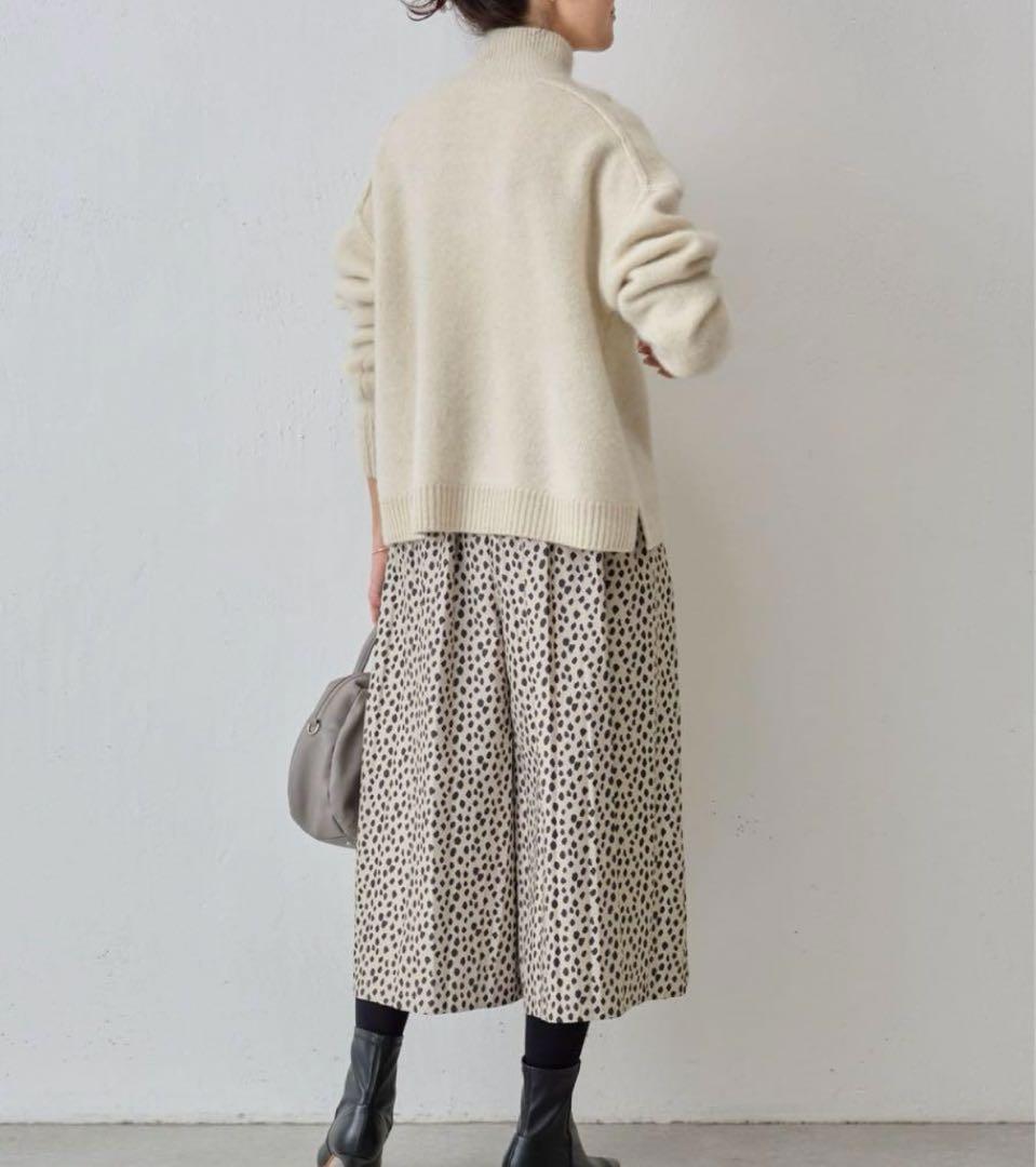 【新品】BEARDSLEY ビアズリー レオパードジャガードキュロットパンツ