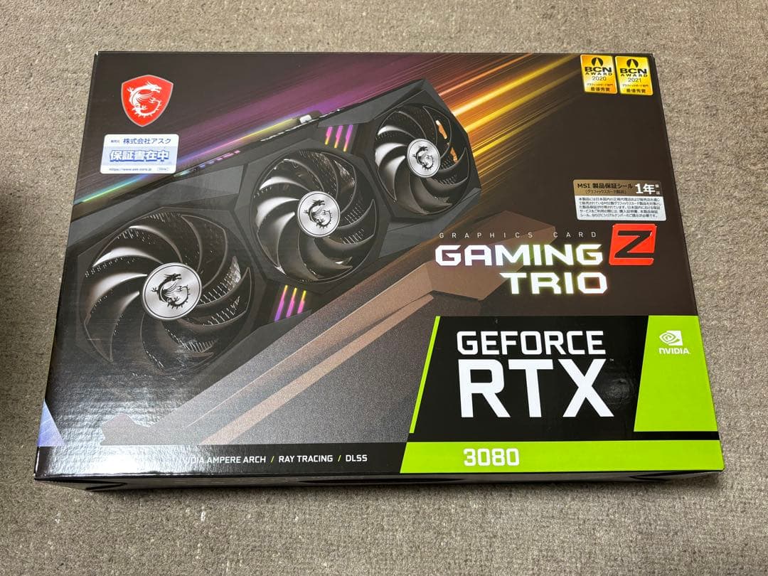 グラフィックボード・グラボ・ビデオカード MSI RTX 3080 GAMING Z TRIO 12G LHR