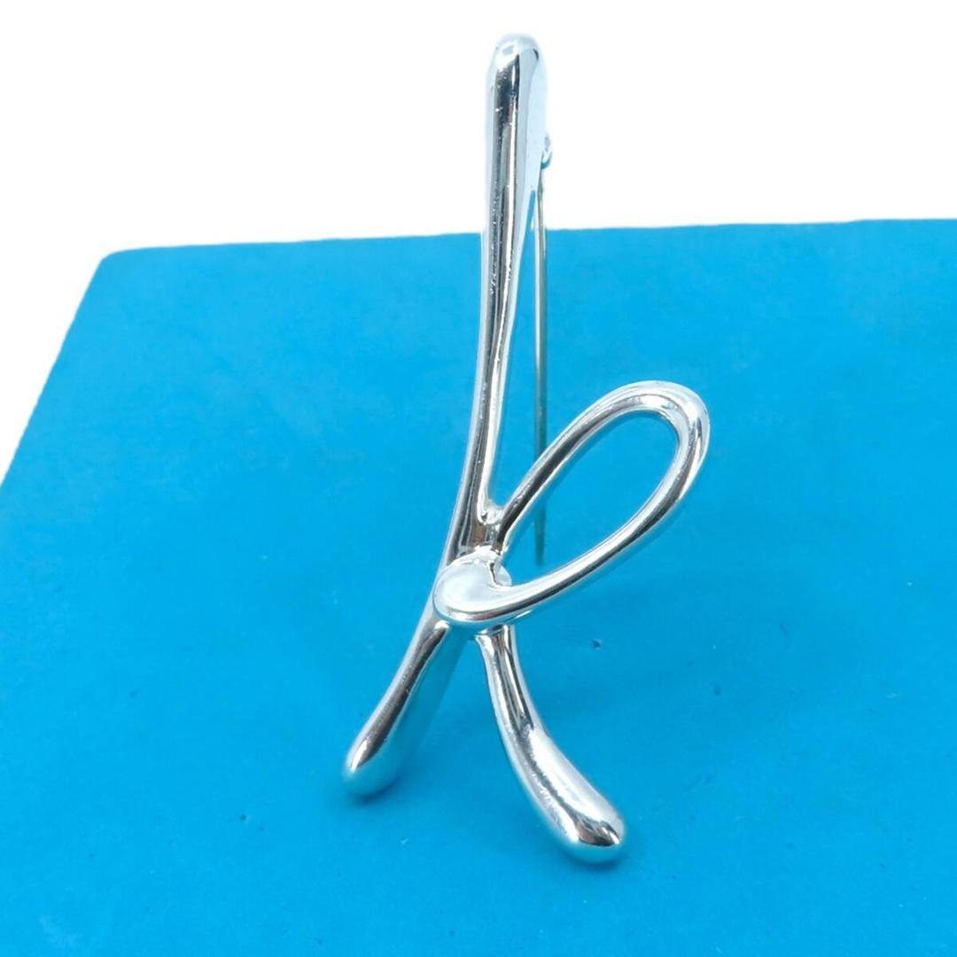 ティファニー イニシャル K シルバー ブローチ SV925 ピン YO335
