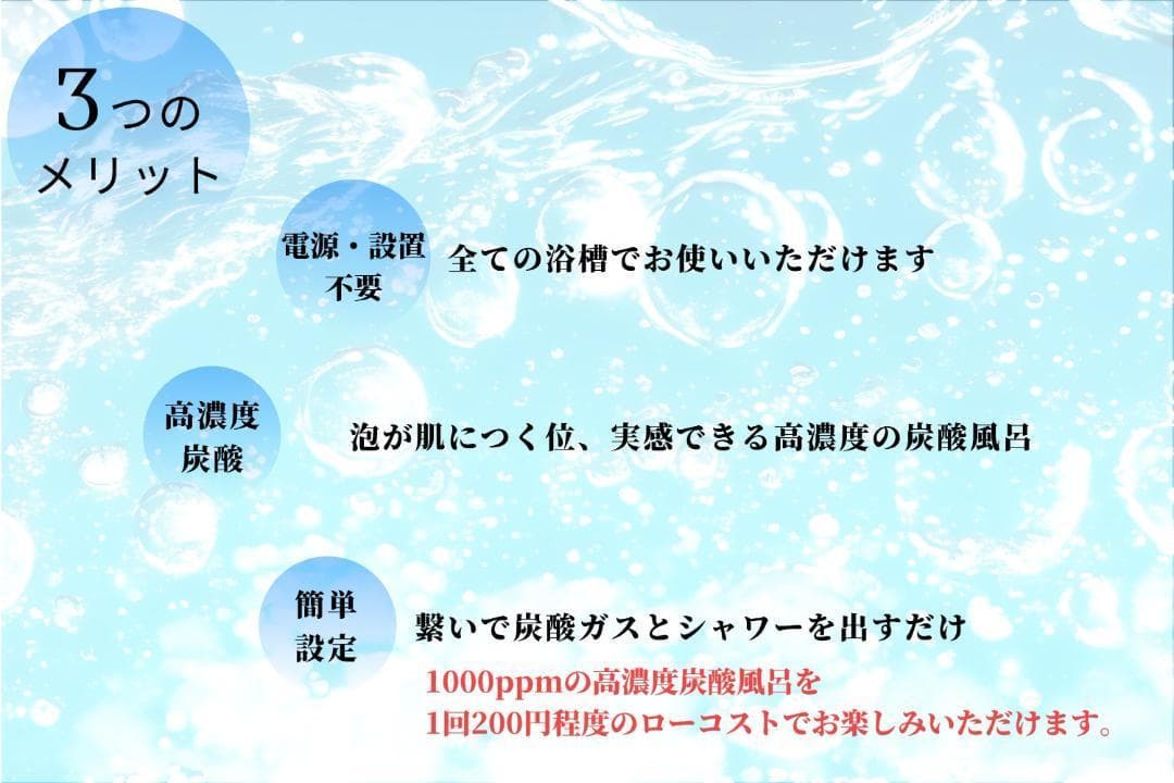 高濃度炭酸泉　炭酸シャワー　CO2 レギュレーター　 炭酸泉　お風呂　炭酸風呂