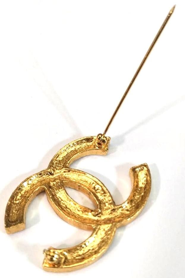 CHANEL ココマーク ラインストーン ヴィンテージ ブローチ