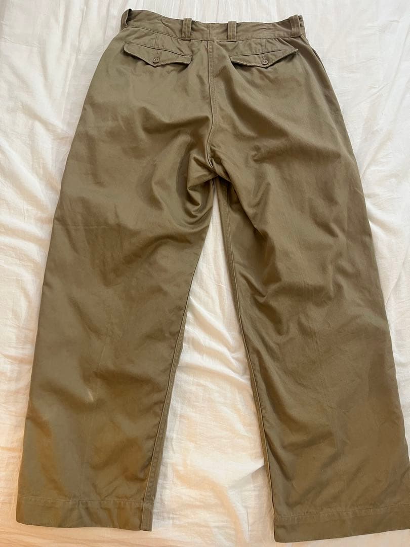 フランス軍　1950〜60年代　実物　M52 チノパンツ　後期　サイズ22