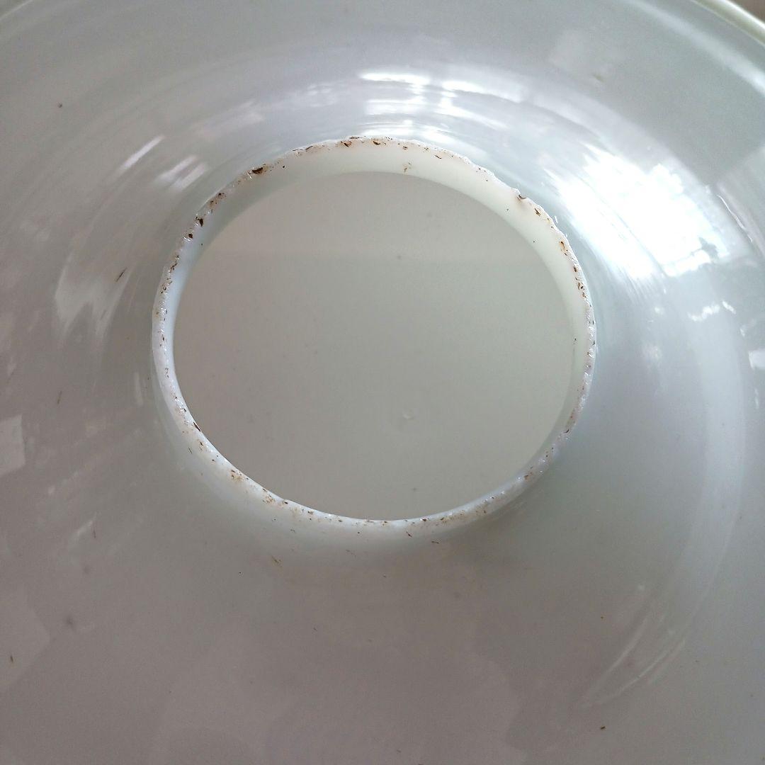 アンティーク吊りオイルランプ　　　　ミルクガラス